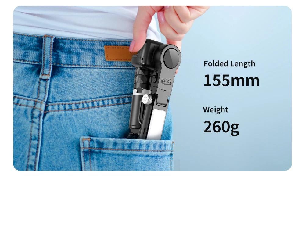 Gimbal Estabilizador Tripe 360° Panoramic Shot Com Led Q18