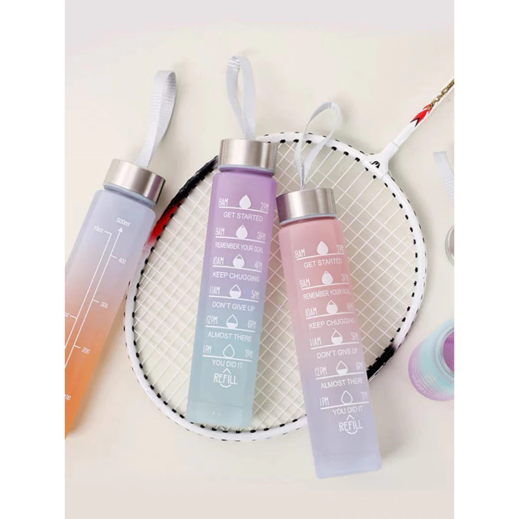 KIT 3 GARRAFAS Motivacionais (2000ml de Água com Adesivos 3D Motivacional)