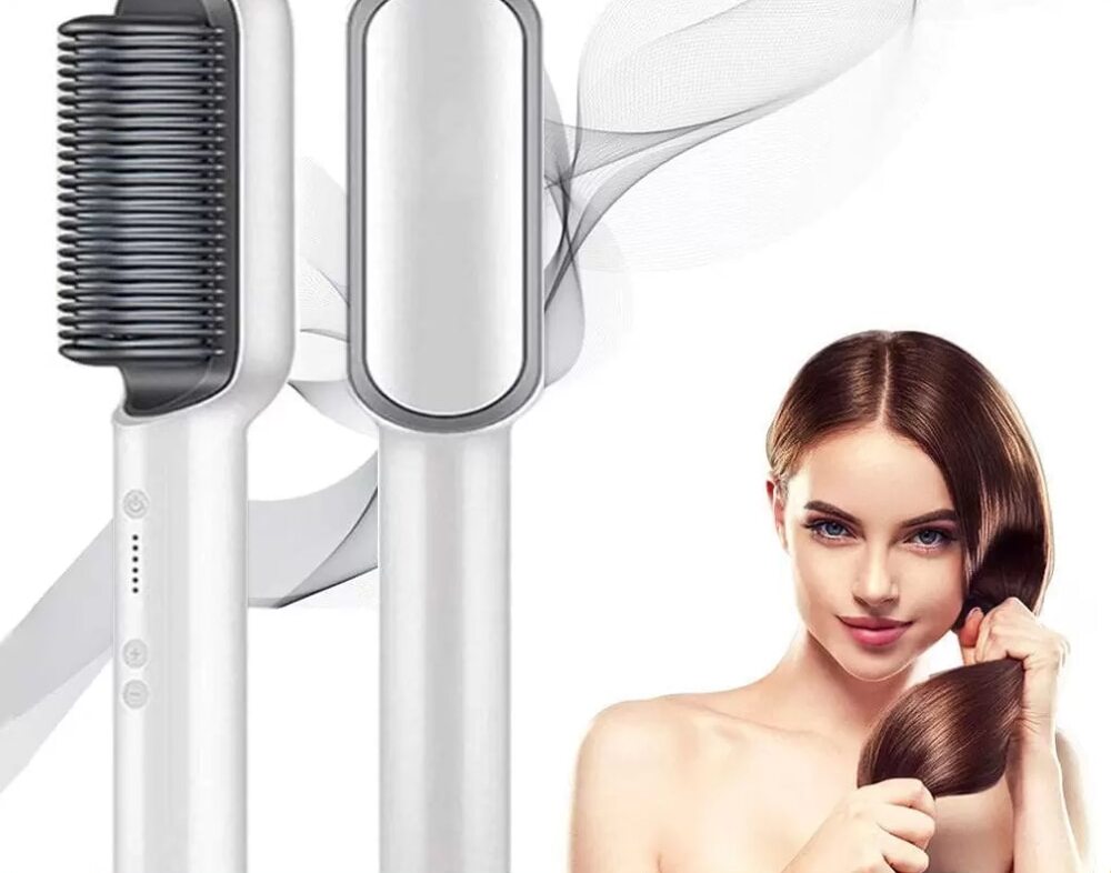 Escova Alisadora 2024 - Cabelos Lisos em poucos Minutos