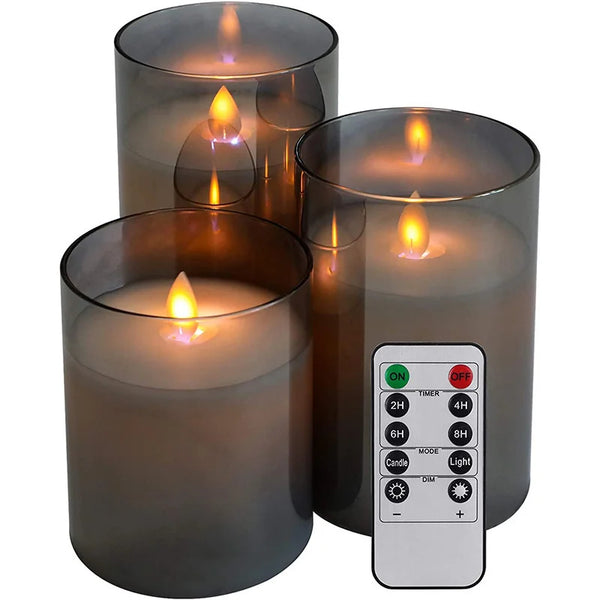 Kit Elegante de Velas LED 3Pcs