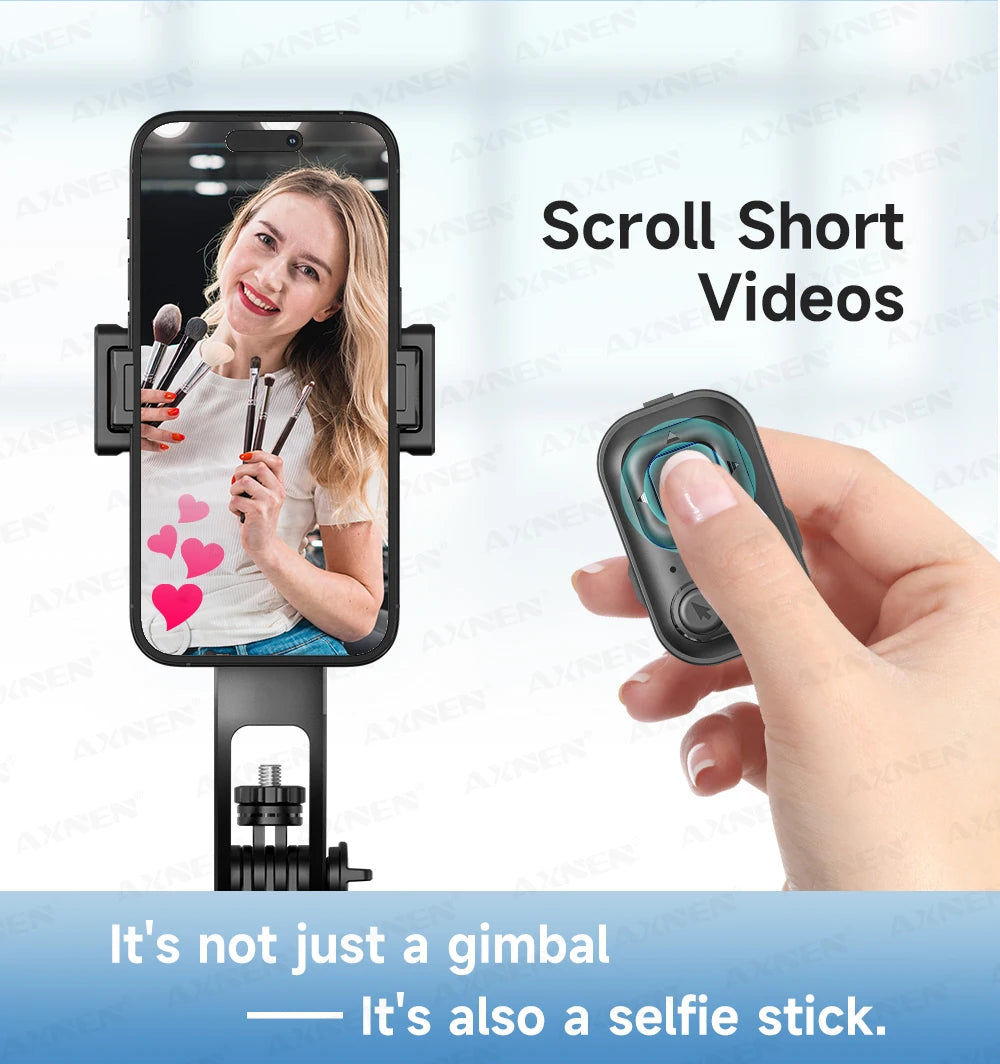 📱 AXNEN C17 Selfie Stick com Rastreamento Facial Inteligente