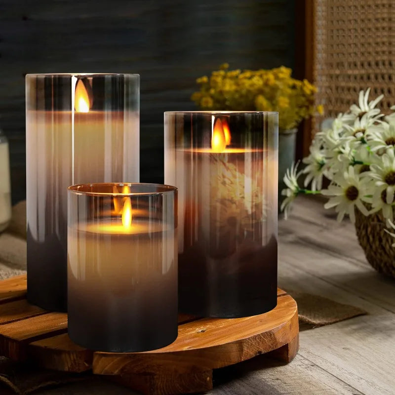 Kit Elegante de Velas LED 3Pcs