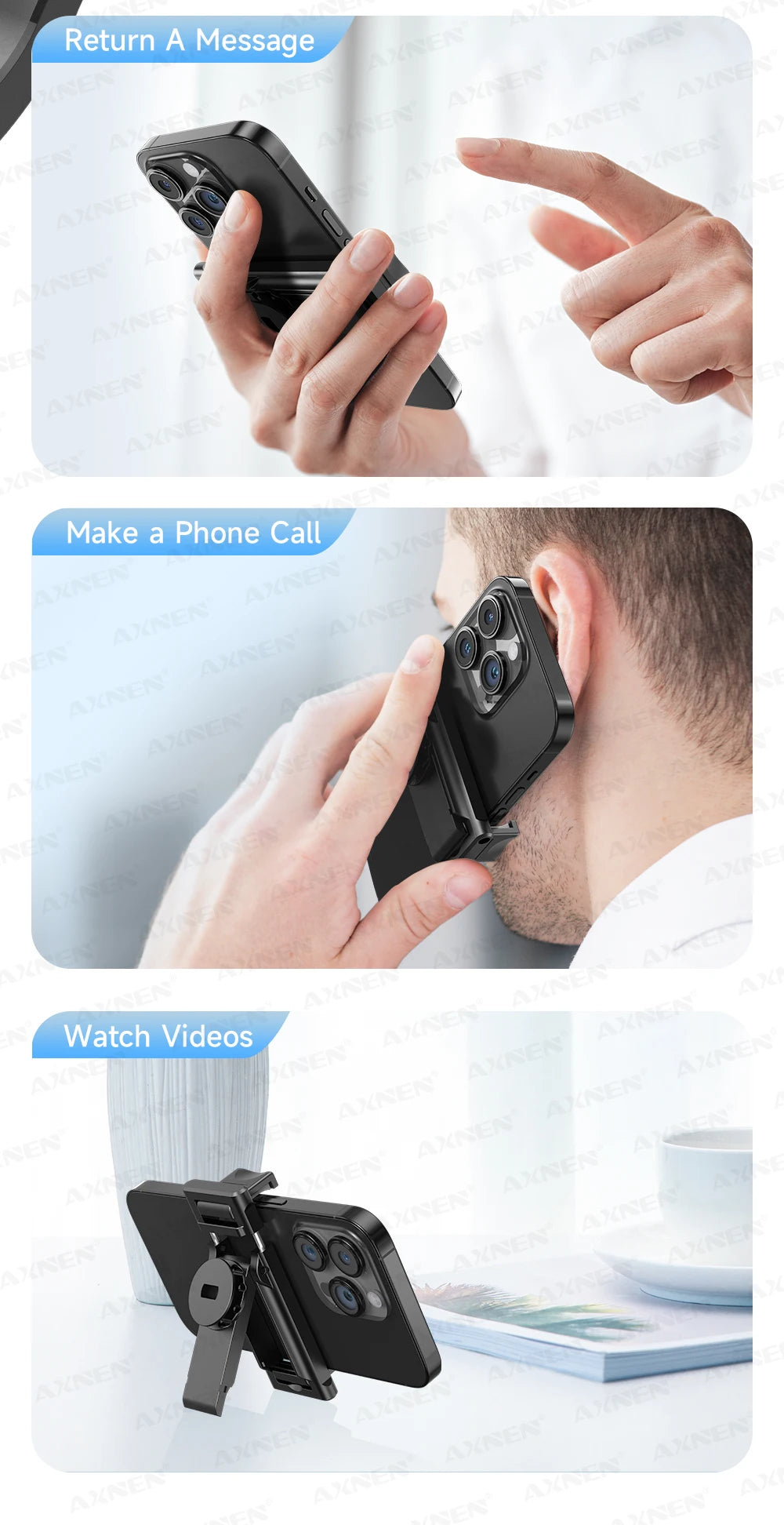 📱 AXNEN C17 Selfie Stick com Rastreamento Facial Inteligente