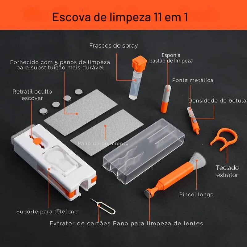 Kit De Limpeza Multifuncional 11 Em-1    [50% OFF - ESQUENTA BLACK FRIDAY] + Frete Grátis