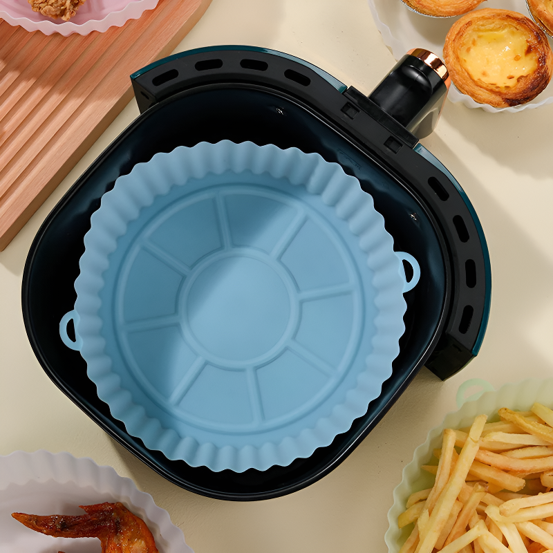 Forma de Silicone para Air Fryer Antiaderente Reutilizável